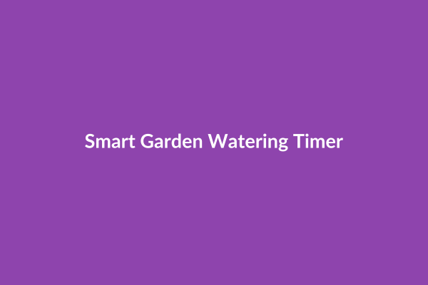 Smart Garden Watering Timer