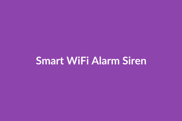 Smart WiFi Alarm Siren