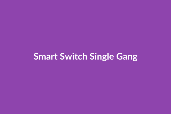 Smart Switch Single Gang